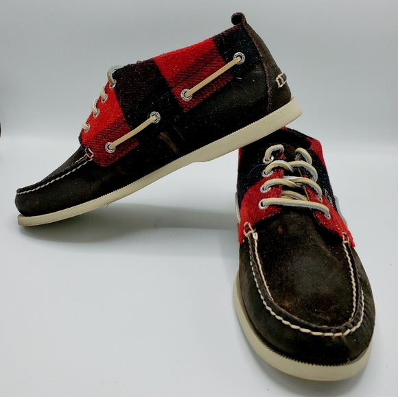 Sperry Plaid Chukka & Brown Leather Lace Up Shoes main image 7